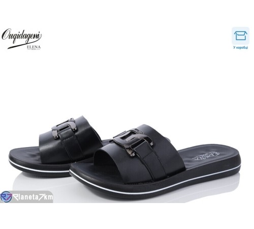 Шлепки жіночі на літо (8 пар р.36-41) чорний  "Dageni"