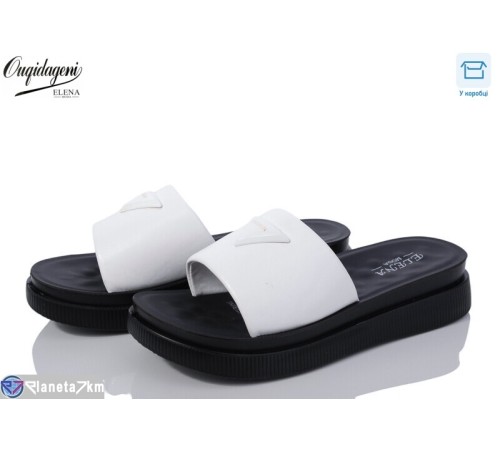 Шлепки жіночі на літо (8 пар р.36-40) білий  "Dageni"
