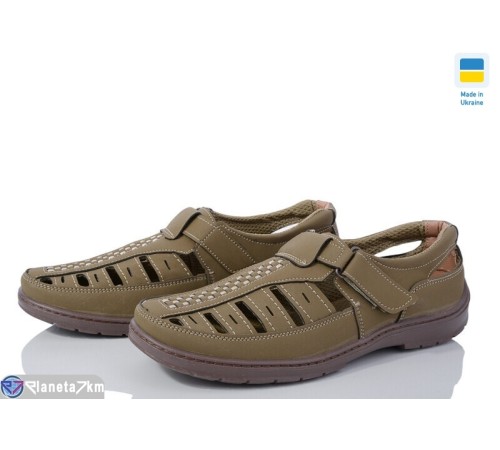 Туфлі чоловічі на літо (8 пар р.40-45) хакі  "LEOBAZA"