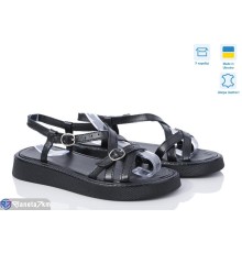 Босоніжки жіночі на літо (6 пар р.36-40) чорний  "GARRA"