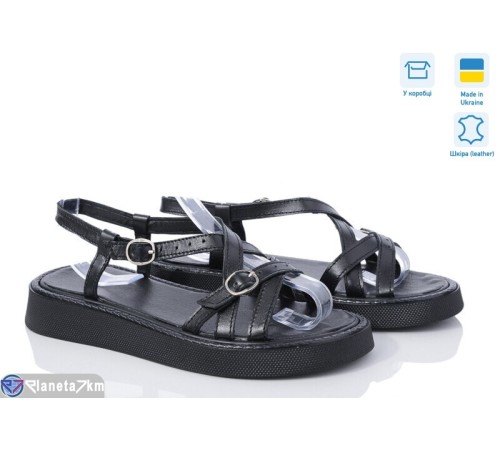 Босоніжки жіночі на літо (6 пар р.36-40) чорний  "GARRA"