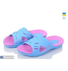 Шлепки дитячі на літо (8 пар р.33-41) блакитний  "Lexi"