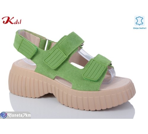 Босоніжки жіночі на літо (6 пар р.36-40) зелений  "Jiulai-Kadisalun"