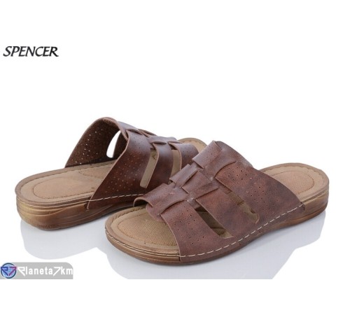 Шлепки чоловічі на літо (6 пар р.40-44) коричневий "Spencer" Шлепки чоловічі на літо (6 пар р.40-44) коричневий "Spencer"