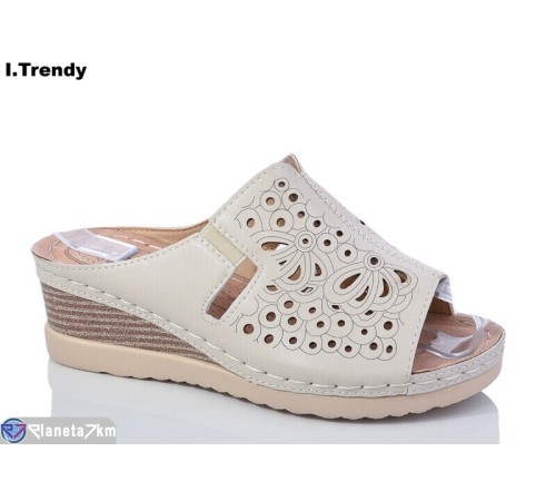 Шлепки жіночі на літо (8 пар р.37-42) бежевий  "Trendy"