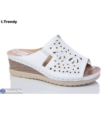 Шлепки жіночі на літо (8 пар р.37-42) білий  "Trendy"