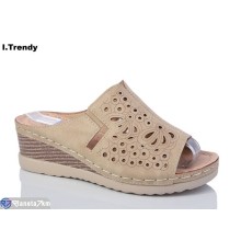 Шлепки жіночі на літо (8 пар р.37-42) бежевий  "Trendy"