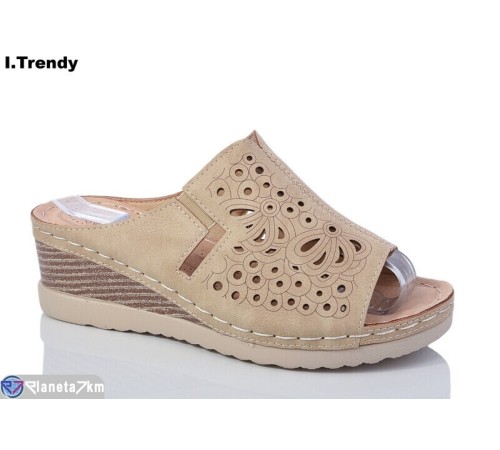 Шлепки жіночі на літо (8 пар р.37-42) бежевий  "Trendy"