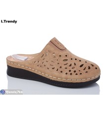 Шлепки жіночі на літо (8 пар р.37-42) коричневий  "Trendy"