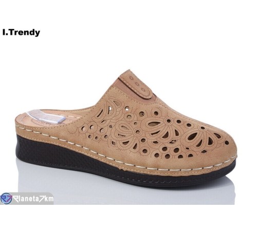 Шлепки жіночі на літо (8 пар р.37-42) коричневий  "Trendy"