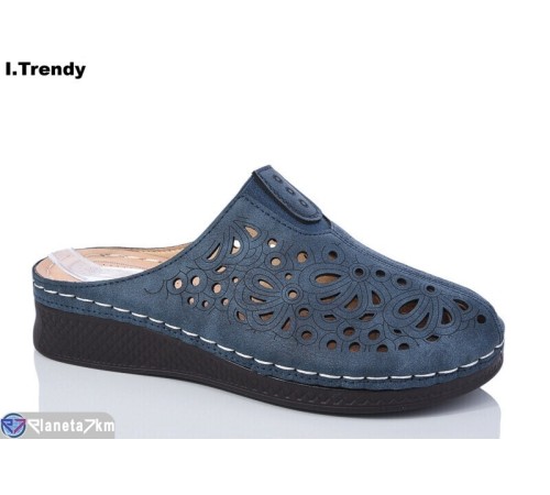 Шлепки жіночі на літо (8 пар р.37-42) синій  "Trendy"