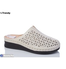 Шлепки жіночі на літо (8 пар р.37-42) бежевий  "Trendy"