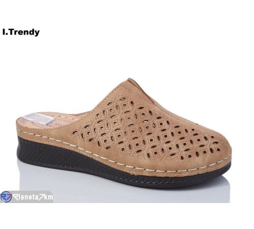 Шлепки жіночі на літо (8 пар р.37-42) коричневий  "Trendy"