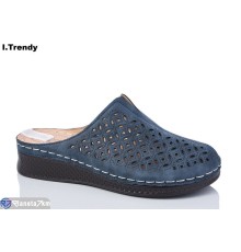 Шлепки жіночі на літо (8 пар р.37-42) синій  "Trendy"