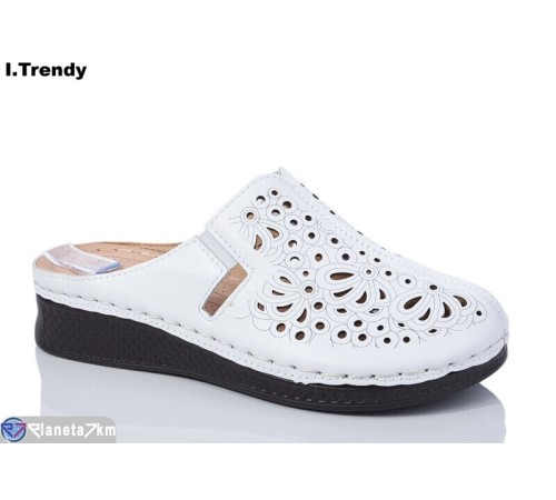 Шлепки жіночі на літо (8 пар р.37-42) білий  "Trendy"