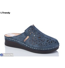 Шлепки жіночі на літо (8 пар р.37-42) синій  "Trendy"