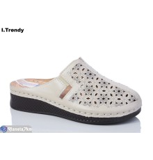 Шлепки жіночі на літо (8 пар р.37-42) бежевий  "Trendy"