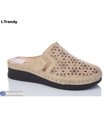 Шлепки жіночі на літо (8 пар р.37-42) бежевий  "Trendy"