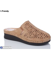 Шлепки жіночі на літо (8 пар р.37-42) коричневий  "Trendy"