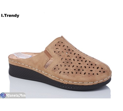 Шлепки жіночі на літо (8 пар р.37-42) коричневий  "Trendy"