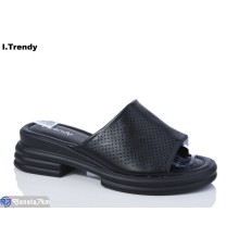 Шлепки жіночі на літо (8 пар р.36-41) чорний  "Trendy"