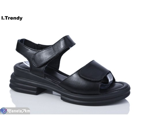 Босоніжки жіночі на літо (8 пар р.36-41) чорний  "Trendy"