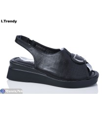Босоніжки жіночі на літо (8 пар р.36-41) чорний  "Trendy"