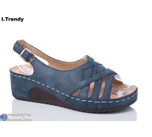 Босоніжки жіночі на літо (8 пар р.37-42) синій  "Trendy"