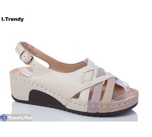 Босоніжки жіночі на літо (8 пар р.37-42) бежевий  "Trendy"