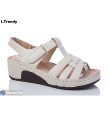 Босоніжки жіночі на літо (8 пар р.37-42) бежевий  "Trendy"