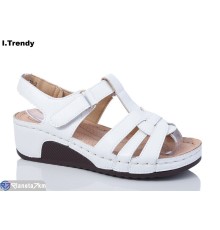 Босоніжки жіночі на літо (8 пар р.37-42) білий  "Trendy"