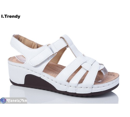 Босоніжки жіночі на літо (8 пар р.37-42) білий  "Trendy"