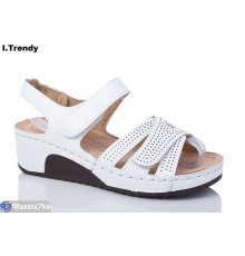 Босоніжки жіночі на літо (8 пар р.37-42) білий  "Trendy"