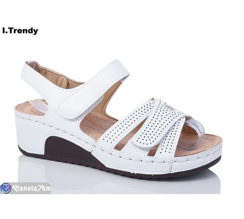 Босоніжки жіночі на літо (8 пар р.37-42) білий  "Trendy"