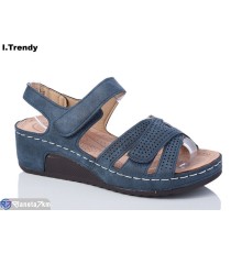 Босоніжки жіночі на літо (8 пар р.37-42) синій  "Trendy"