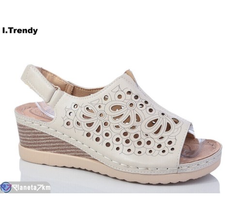 Босоніжки жіночі на літо (8 пар р.37-42) бежевий  "Trendy"