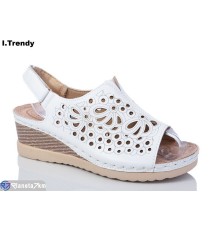 Босоніжки жіночі на літо (8 пар р.37-42) білий  "Trendy"