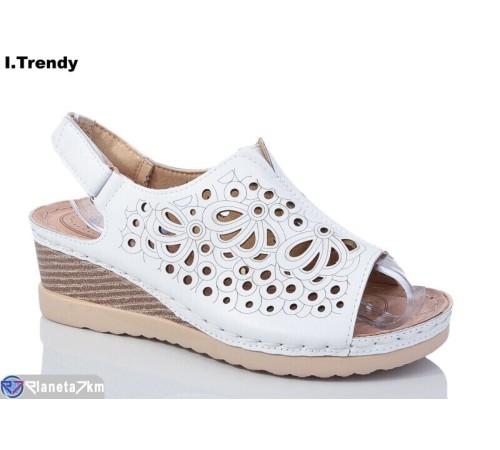 Босоніжки жіночі на літо (8 пар р.37-42) білий  "Trendy"