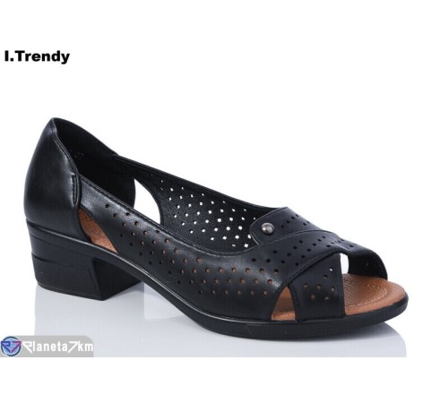 Босоніжки жіночі на літо (8 пар р.36-41) чорний  "Trendy"