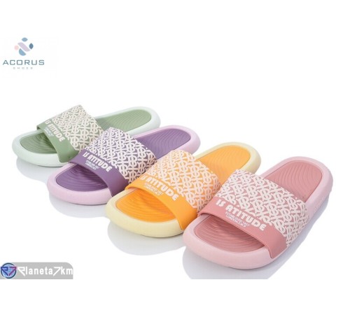 Шлепки жіночі на літо (10 пар р.36-41) мікс  "Acorus"