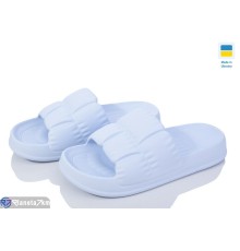 Шлепки жіночі на літо (6 пар р.36-41) блакитний  "Ladmir"