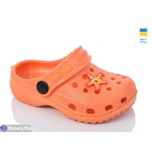 Кроки дитячі на літо (6 пар р.18-23) оранжевий  "LINKA"