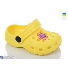 Кроки дитячі на літо (6 пар р.18-23) жовтий  "LINKA"