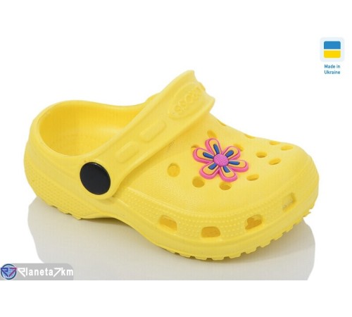 Кроки дитячі на літо (6 пар р.18-23) жовтий  "LINKA"
