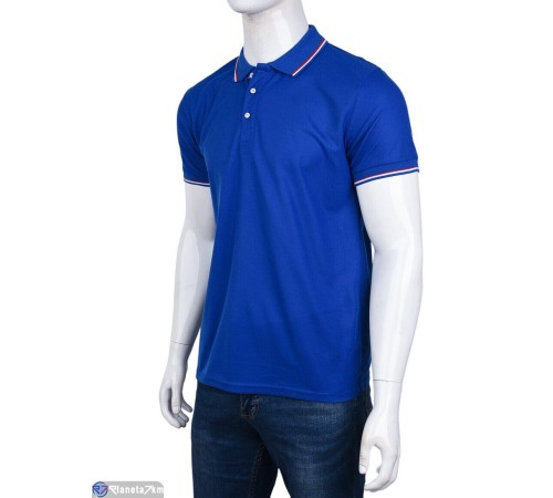 Футболка чоловіча на літо (5 шт. р.сетка S-2XL) синій  "Kalabok"