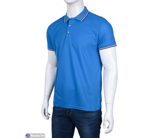 Футболка чоловіча на літо (5 шт. р.сетка S-2XL) синій  "Kalabok"