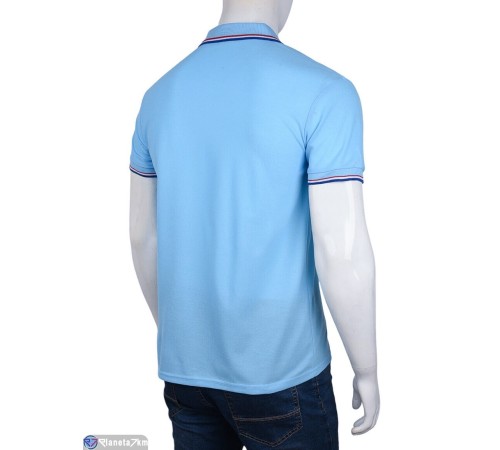 Футболка чоловіча на літо (5 шт. р.сетка S-2XL) блакитний  "Kalabok"