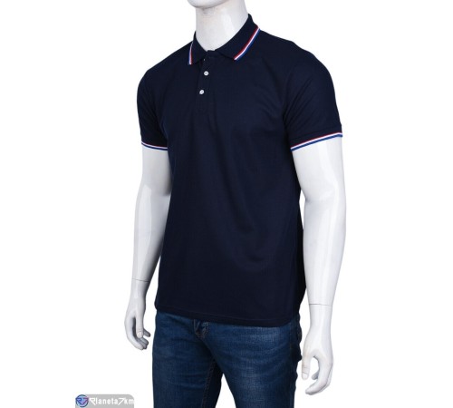 Футболка чоловіча на літо (5 шт. р.сетка S-2XL) синій  "Kalabok"