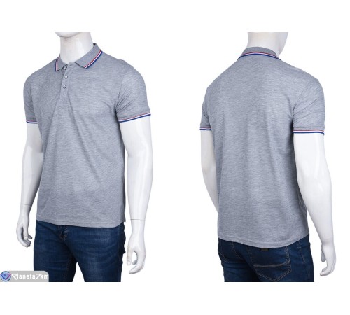 Футболка чоловіча на літо (5 шт. р.сетка S-2XL) сірий  "Kalabok"