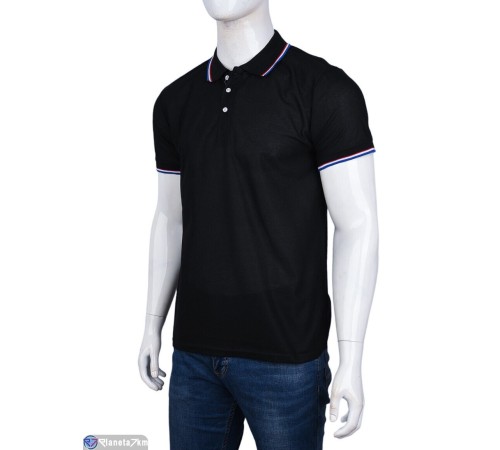 Футболка чоловіча на літо (5 шт. р.сетка S-2XL) чорний  "Kalabok"